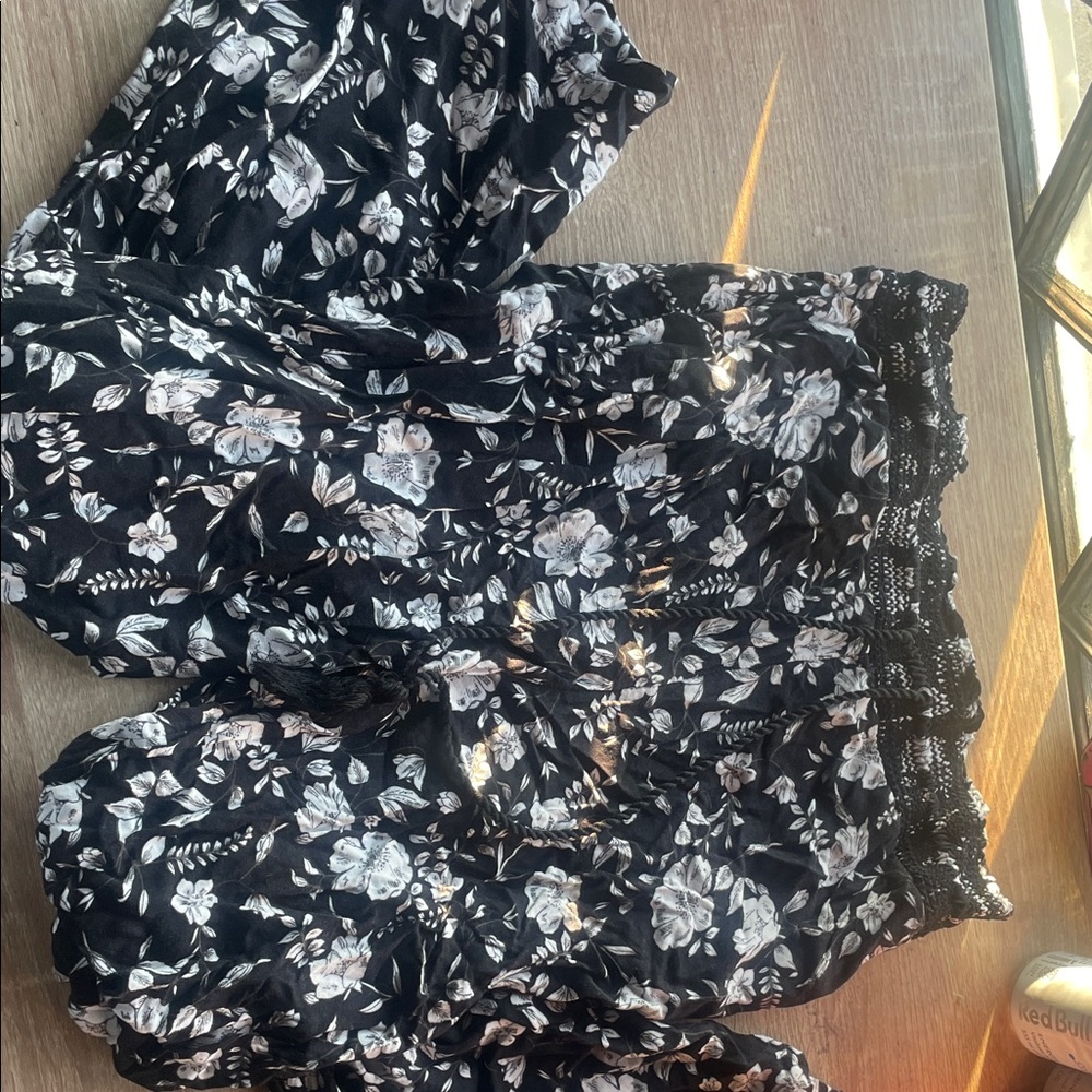 Tantrums Black and White Floral Pants
